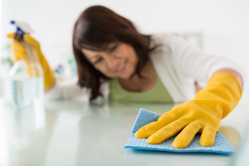 Hard surface stain cleaning in a Nine Elms property